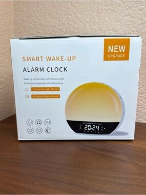 CABTICK Bluetooth Sunrise Smart Wake-up Light Alarm Clock Works